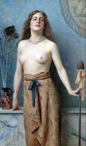Jonge Bacchante met een thrysus, Max Nonnenbruch, 1899