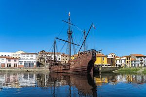 Karavelle aus dem 16. Jahrhundert in Vila do Conde, Portugal