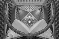 Plafondconstructie abstract Museum Doha (Qatar) van Wuzitours Fotografie thumbnail