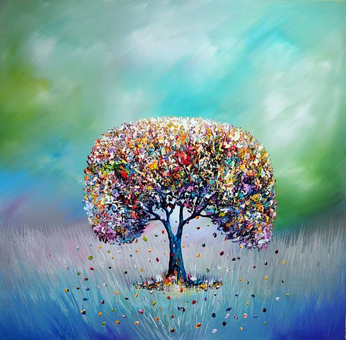 Lucky tree by Gena Theheartofart