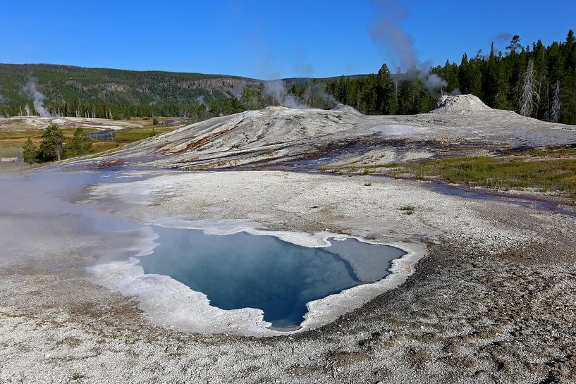 Waterbron in Yellowstone van Antwan Janssen