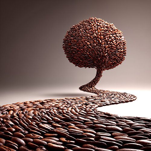 Kaffee - ein Kaffeebohnenbaum