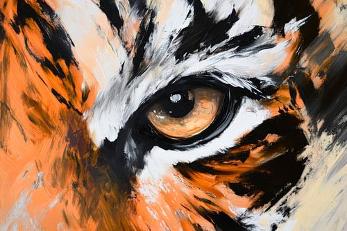 Tijgeroog kunstwerk kopen