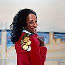 Jackie Joyner Kersee painting par Paul Meijering Aperçu