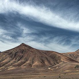 Views of the volcanoes of Yaiza on the Canary island of Lanzarote by Harrie Muis