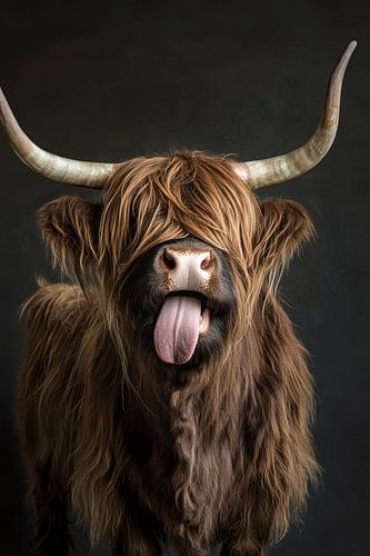 Humoristische Hooglander Die De Dag Kleurrijker Maakt