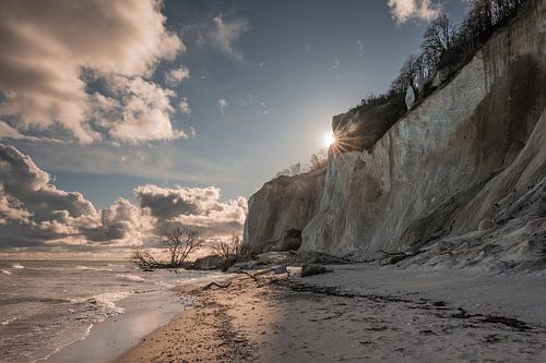 Licht- und Schattenspiel Møns Klint, Dänemark