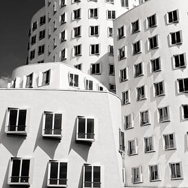 Gehry buildings in Düsseldorf's Media Harbour (7-111034) by Franz Walter