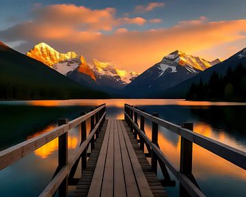 Gipfel im Wasserspiegel