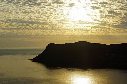 Landschap bij Portree in Schotland