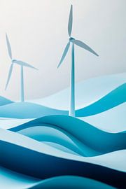Énergie éolienne et formes d'ondes douces sur Poster Art Shop