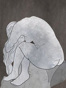 Sculpture de femme sur Roberto Moro
