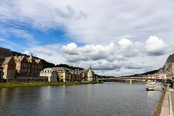 Along the Meuse in Dinant Belgium