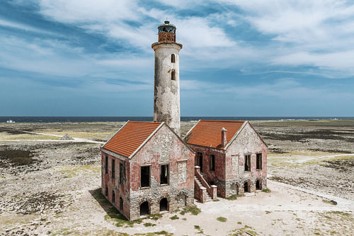 Phare de Klein Curaçao - prise de vue par drone