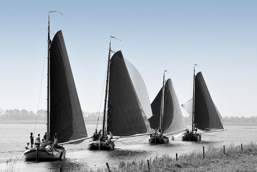 Platbodems hebben de wind mee. von Johan Kalthof