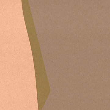 Organische en geometrische abstracte vormen nr. 3 van Dina Dankers