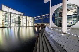 Berlin government district at blue hour by Frank Herrmann