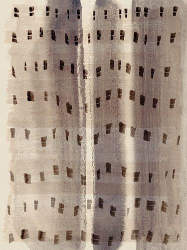 Neutrale abstracte kunst in warme aardetinten. Wabi-sabi golven