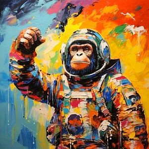 Singe astronaute sur ARTemberaubend
