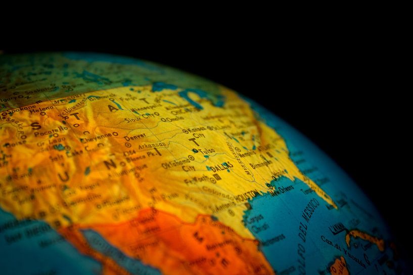 Globe Close-up by World Maps