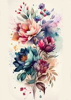 Aquarelle de fleurs