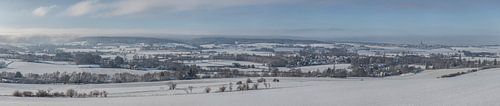 Panorama van Gemeente Vaals in de winter van 2019