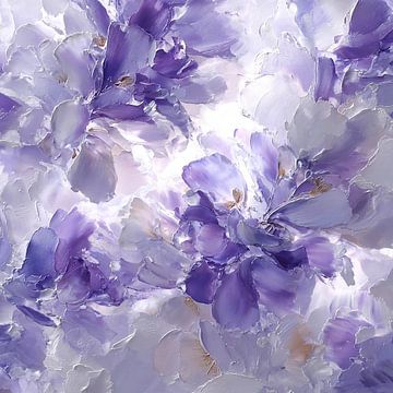 Blüten im Licht der lavendelfarbenen Stille