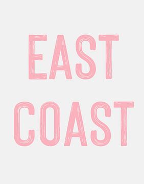 East Coast-bord - Roze van Jolly and Dash