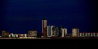 Skyline von Vlissingen - Nacht von Yvonne Blokland Miniaturansicht