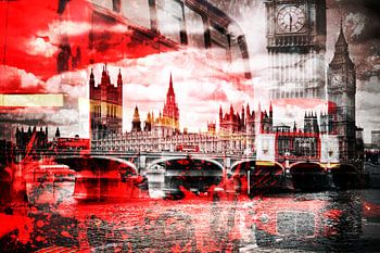 City-Art LONDON Red Bus Composing