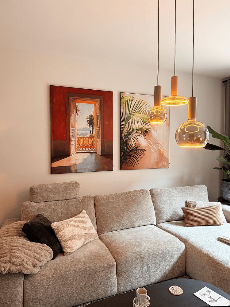 Tropical flair on the wall  by Poster Art Shop 