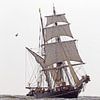 Tres Hombres op volle zee richting thuishaven van eric van der eijk
