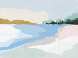 Soft Coastal I , Isabelle Z  by PI Creative Art
