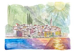Varenna Lake Como Famous Lakefront View by Markus Bleichner