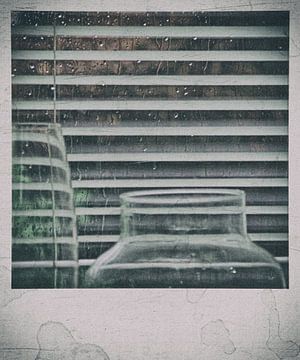 Regen en glas,