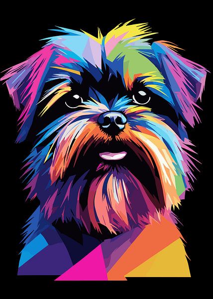Affenpinscher Pop Art von MIROKKU