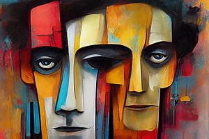 Abstrakte Gesichter
