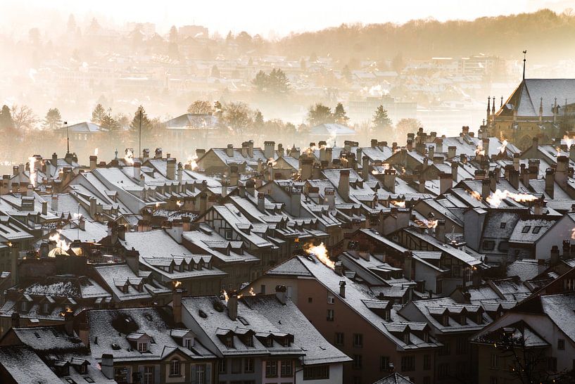 Bern - Berner Altstadt im Winter von Felix Brönnimann