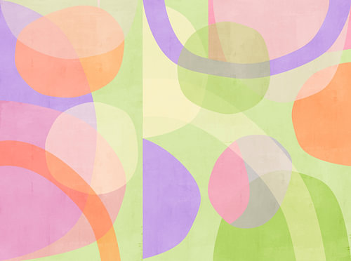 Translucent Pastel-Coloured Shapes 2
