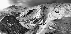 Franse Alpen studie 2 in zwartwit van Mart Stevens