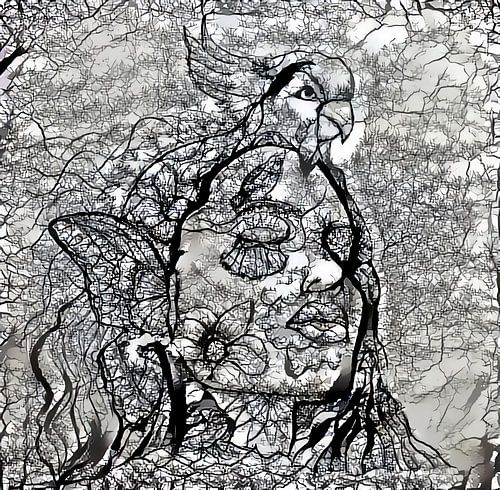 Dream-Delicate, Serie Gesichter, (schwarz-weiß)