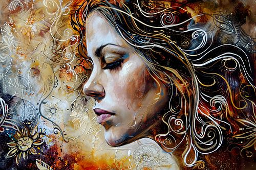 spiritueel schilderachtig werk