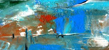 Intensive Color 222 - blaue Landschaft von Claudia Gründler