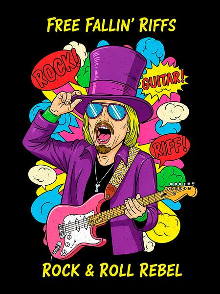 Rock &amp; Roll Rebel: Free Fallin&#039; Riffs Gitarist van Indharta Harviansyah Avy