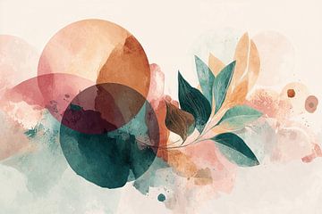 Botanical Abstract in Watercolor no. 5 by Studio BB