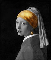 La fille à la boucle d'oreille en perle, édition or