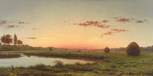 Hooibergen op de Newburyport Marshes, Martin Johnson Heade