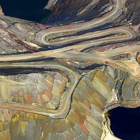 Tagebau in der Ray-Mine, Kearny, Pinal County, Arizona, USA von Marco van Middelkoop