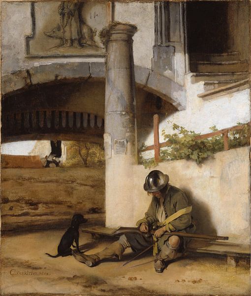 The Sentinel  / The sentry, Carel Fabritius by Masterful Masters