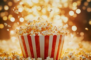 Cinema feeling: bubbly popcorn enjoyment by Poster Art Shop